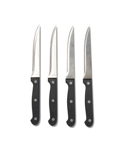 4er-Pack Steakmesser, Edelstahl - 80880018 - HEMA