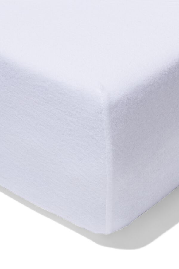 drap-housse molleton boxspring 180x200 coton/stretch blanc - 5120066 - HEMA