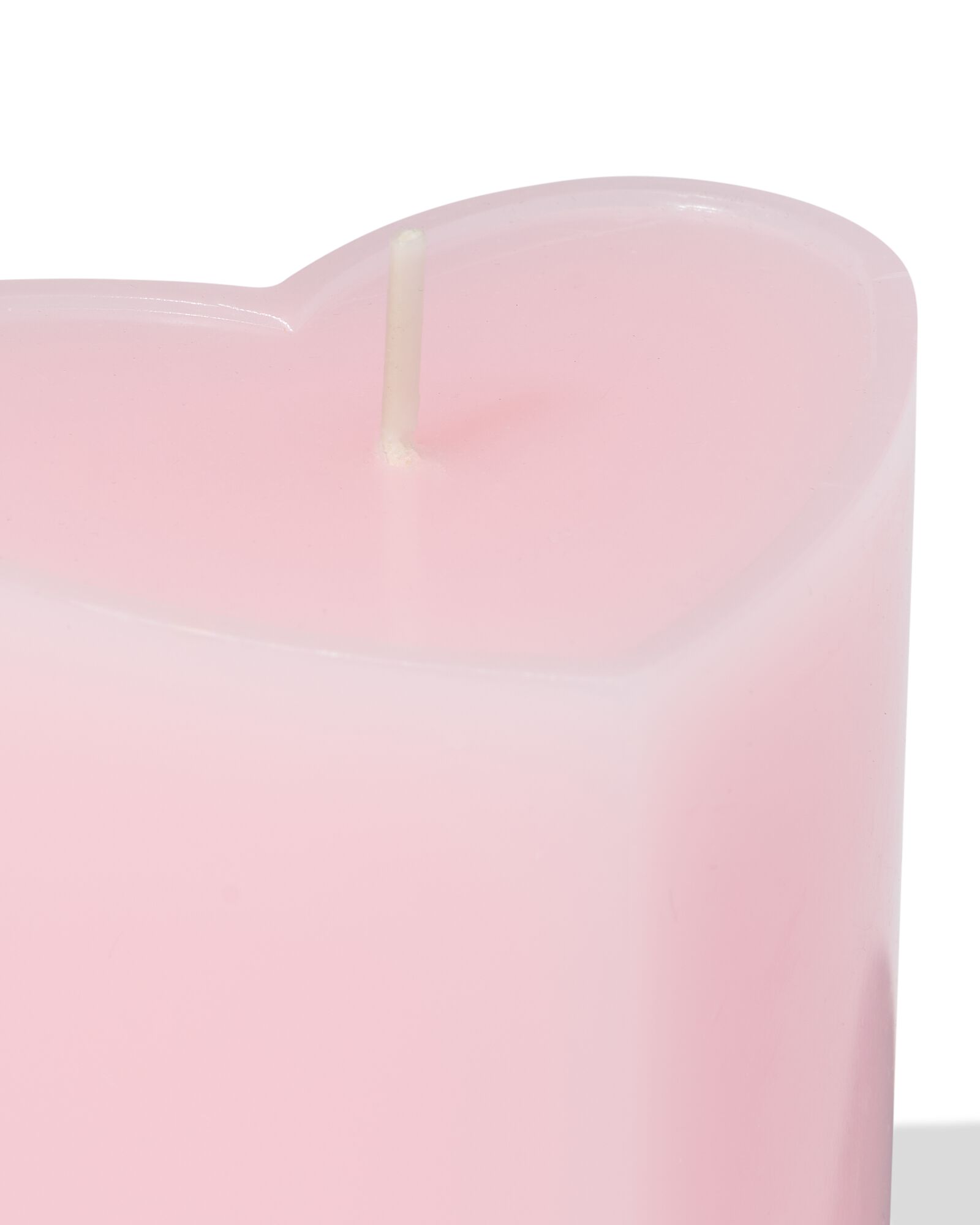 kaars 8x4cm hart - 61100248 - HEMA