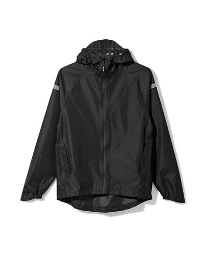 regenjas voor volwassen lichtgewicht zwart zwart - 34440150BLACK - HEMA