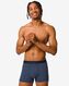 3 boxers courts homme coton stretch graphique bleu foncé S - 19133221 - HEMA