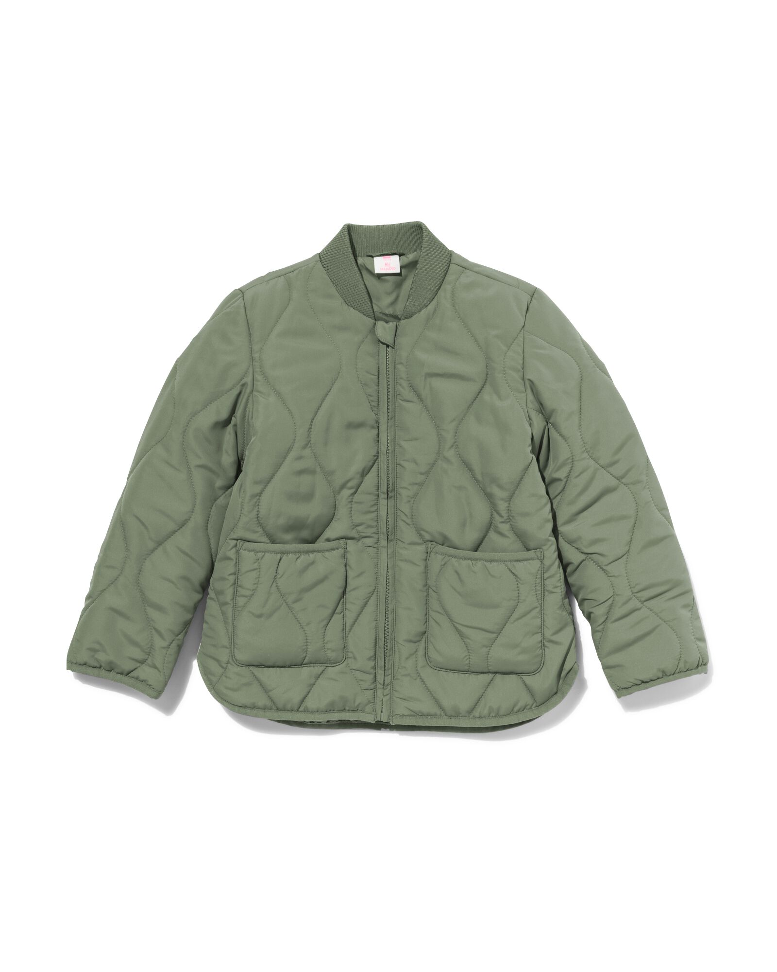 manteau enfant matelassé vert - 1000029628 - HEMA