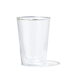 doppelwandiges Glas, Streifenrelief, 350 ml - 80660134 - HEMA