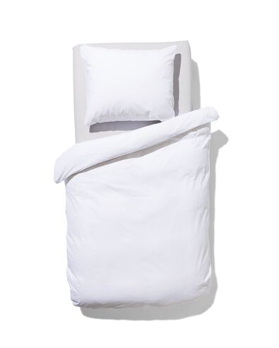 housse de couette en coton doux 140x200/220 blanc - 5797022 - HEMA