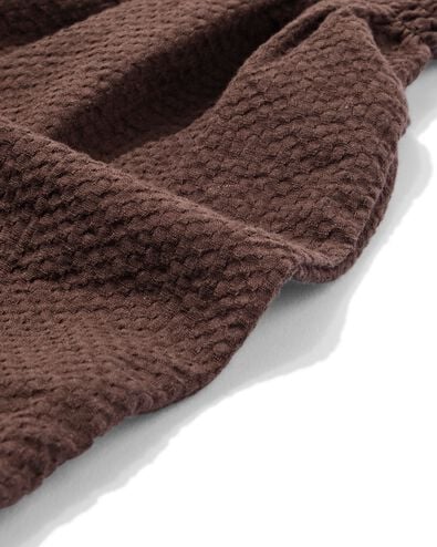 kindershort jersey donkerbruin donkerbruin - 30849716DARKBROWN - HEMA