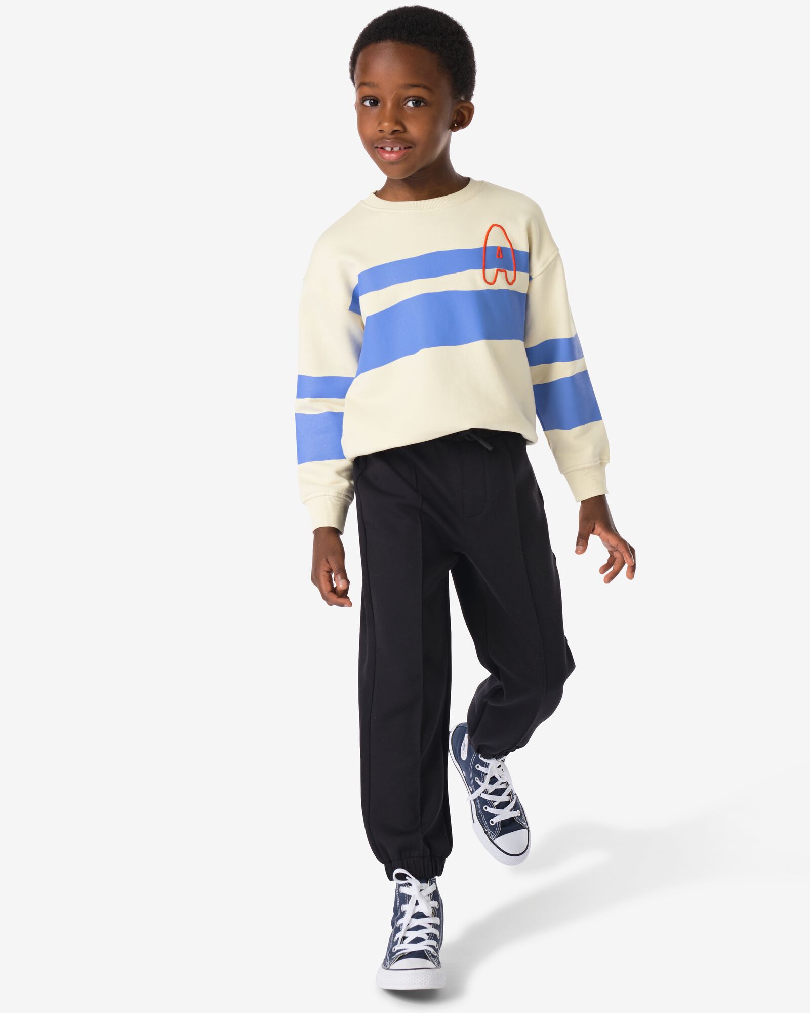 kinder sweatbroek  zwart zwart - 30702011BLACK - HEMA