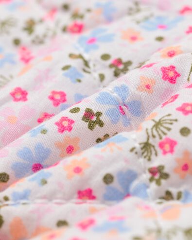 omkeerbare babygilet bloemen  blauw blauw - 33063770BLUE - HEMA