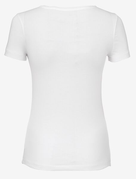 t-shirt femme blanc - 1000004634 - HEMA