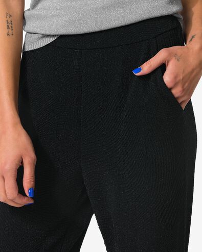 damesbroek Erin glitter zwart - 36205660BLACK - HEMA