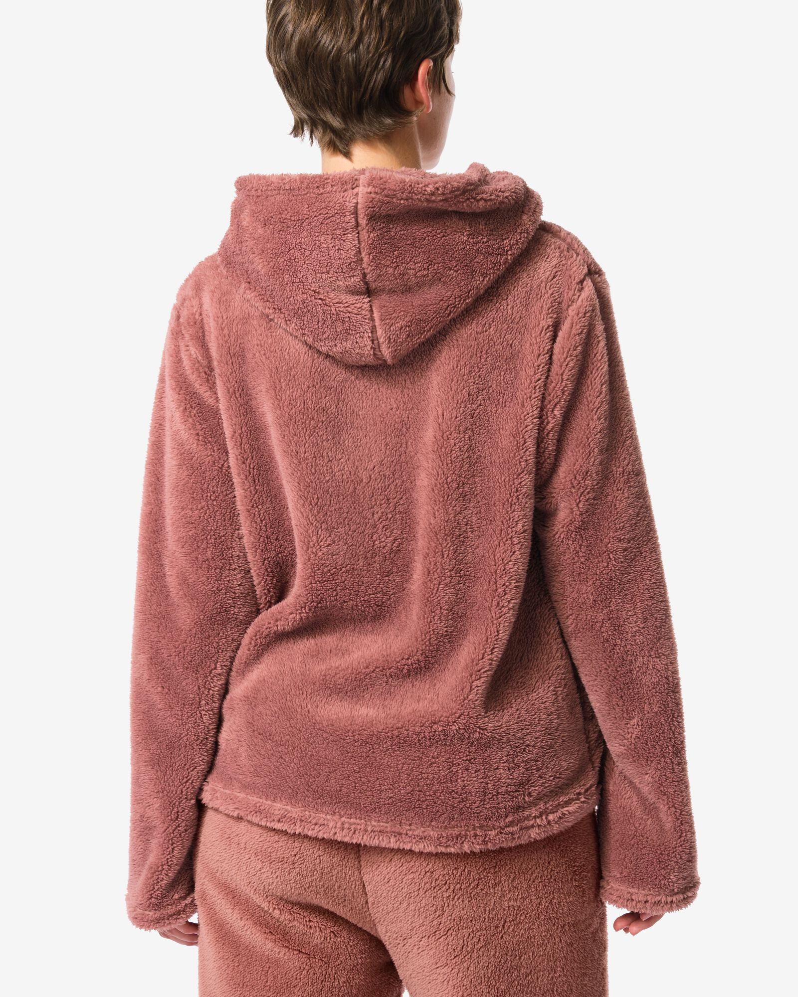 Damenstrickjacke Teddy mittelbraun mittelbraun - 23408050MIDBROWN - HEMA