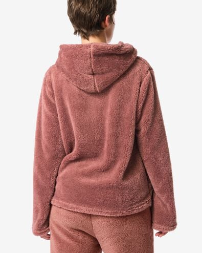 Damenstrickjacke Teddy mittelbraun mittelbraun - 23408050MIDBROWN - HEMA