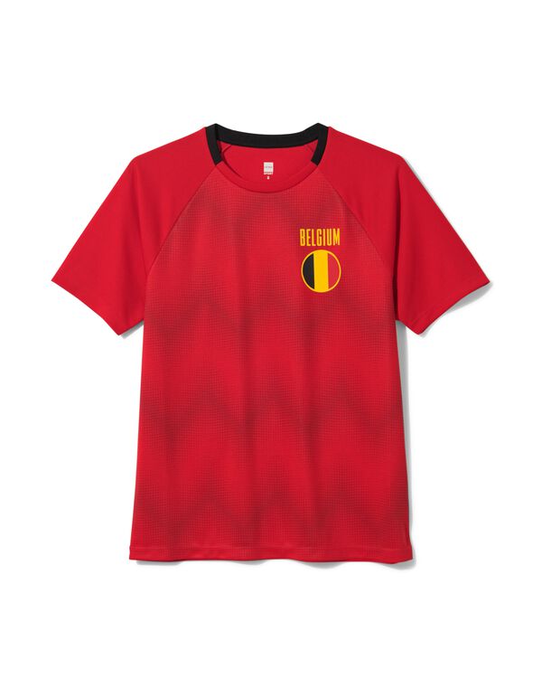 Sport-T-Shirt für Erwachsene, Belgien rot rot - 36030581RED - HEMA
