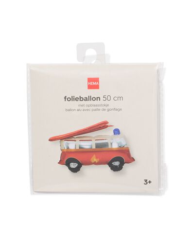 ballon aluminium camion de pompier 50cm - 14260005 - HEMA