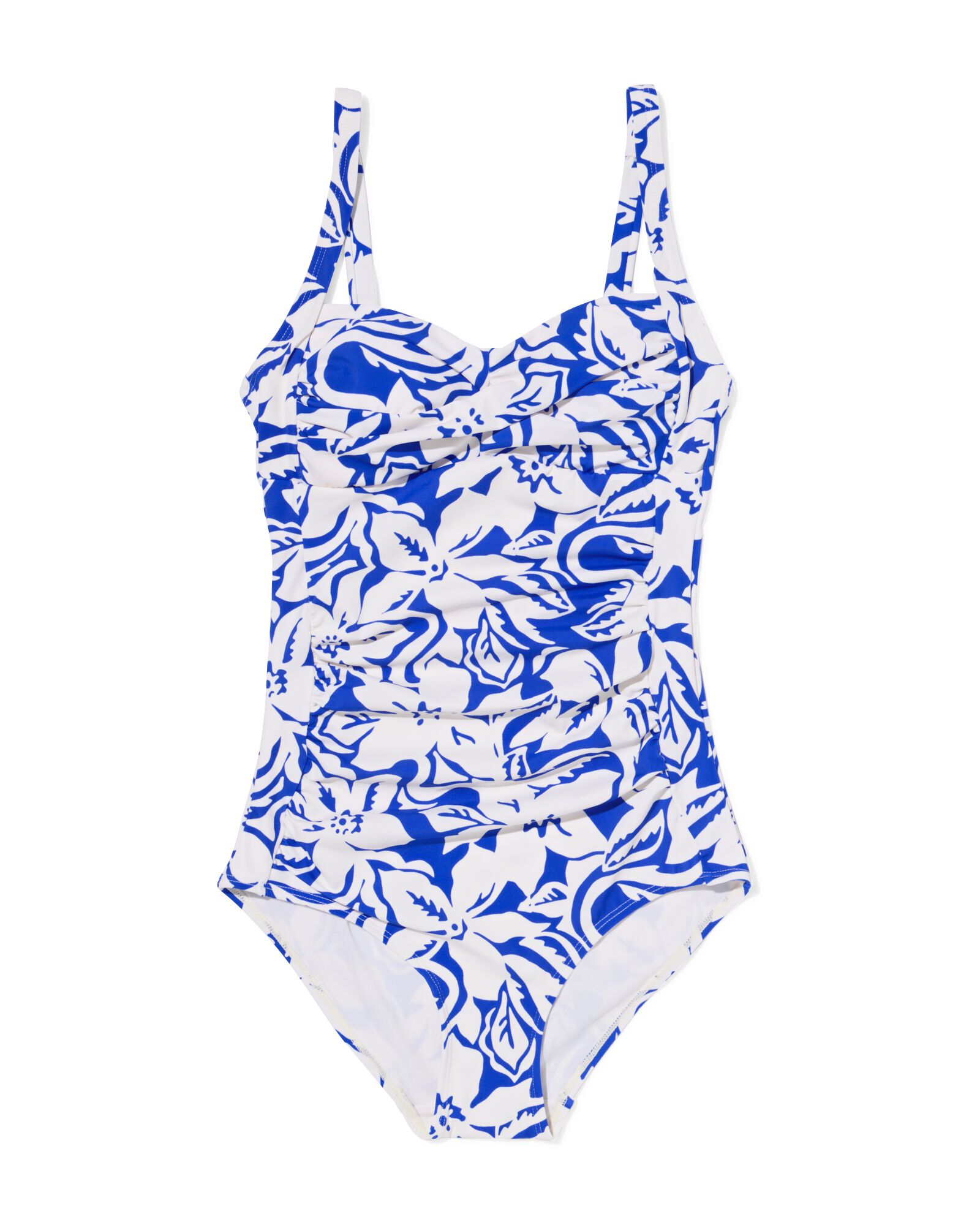 damesbadpak control blauw - 22351780BLUE - HEMA