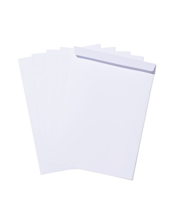 enveloppes C4 blanches - lot de 10 - 14100144 - HEMA