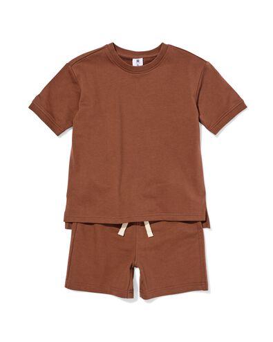 ensemble de v&ecirc;tements enfants &agrave; coupe classique en molleton marron marron - 30715819BROWN - HEMA
