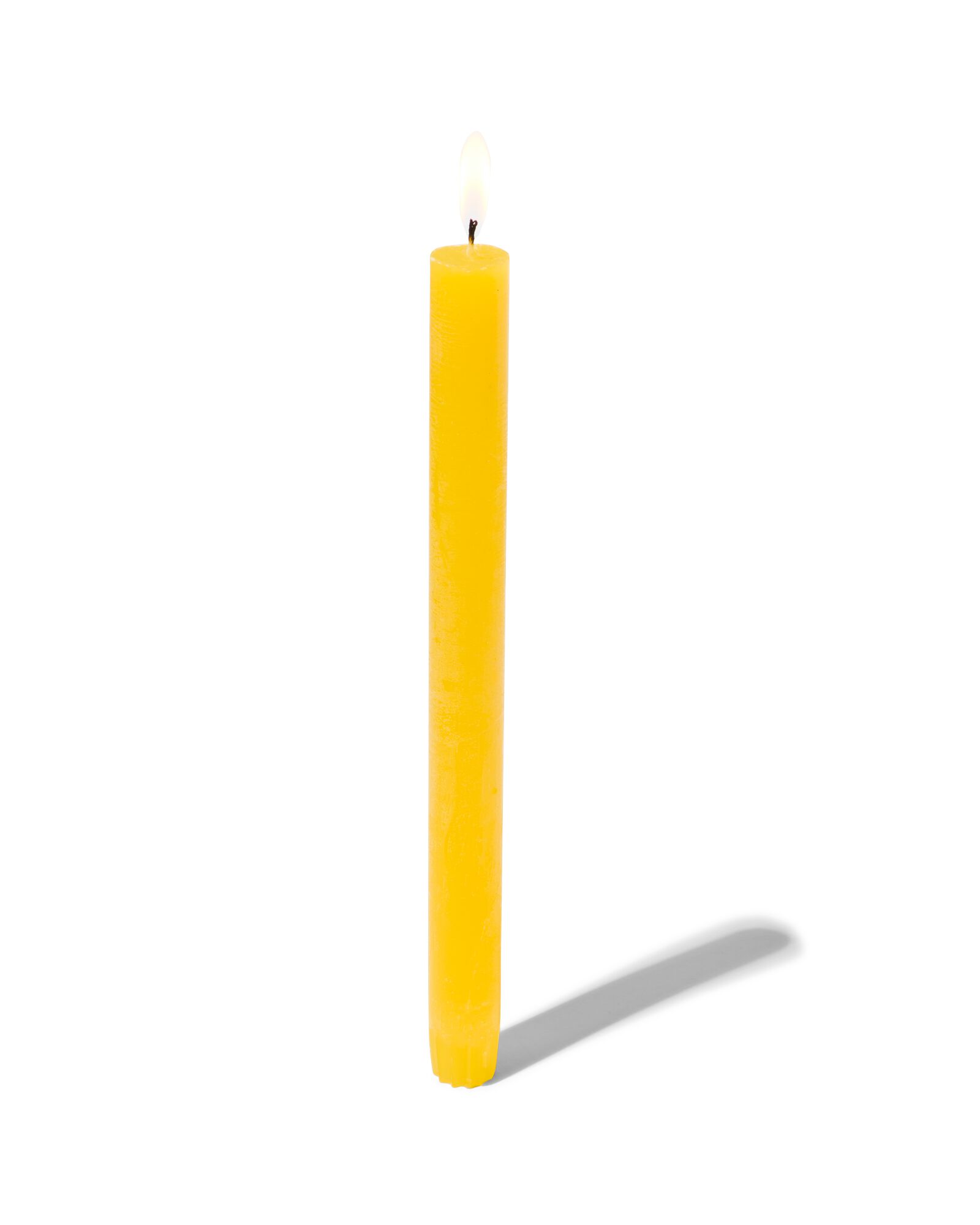 bougie d&rsquo;int&eacute;rieur rustique 27x2.2 jaune clair jaune clair 2.2 x 27 - 13502797 - HEMA