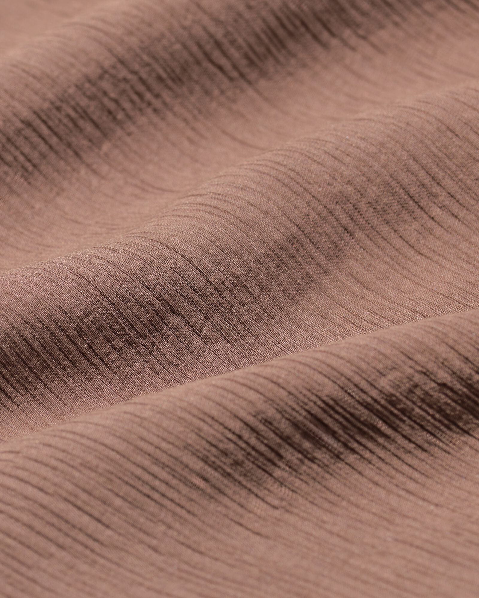 damesjurk Senna ribbel midi taupe L - 36206643 - HEMA