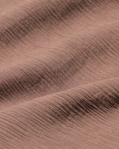 damesjurk Senna ribbel midi taupe L - 36206643 - HEMA