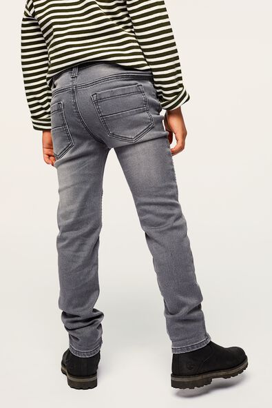 jean enfant - modèle skinny gris foncé 140 - 30794468 - HEMA