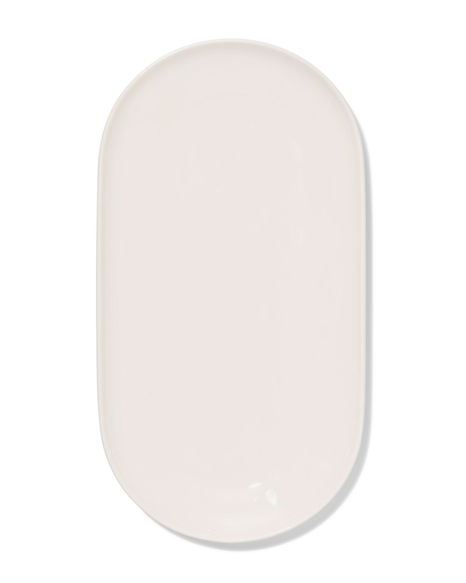 plat service 16 x 30 cm Knap new bone blanc - 9650321 - HEMA