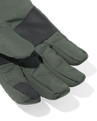 Herrenhandschuhe mit Touchscreen-f&auml;higer Spitze dunkelgr&uuml;n dunkelgr&uuml;n - 16500045DARKGREEN - HEMA