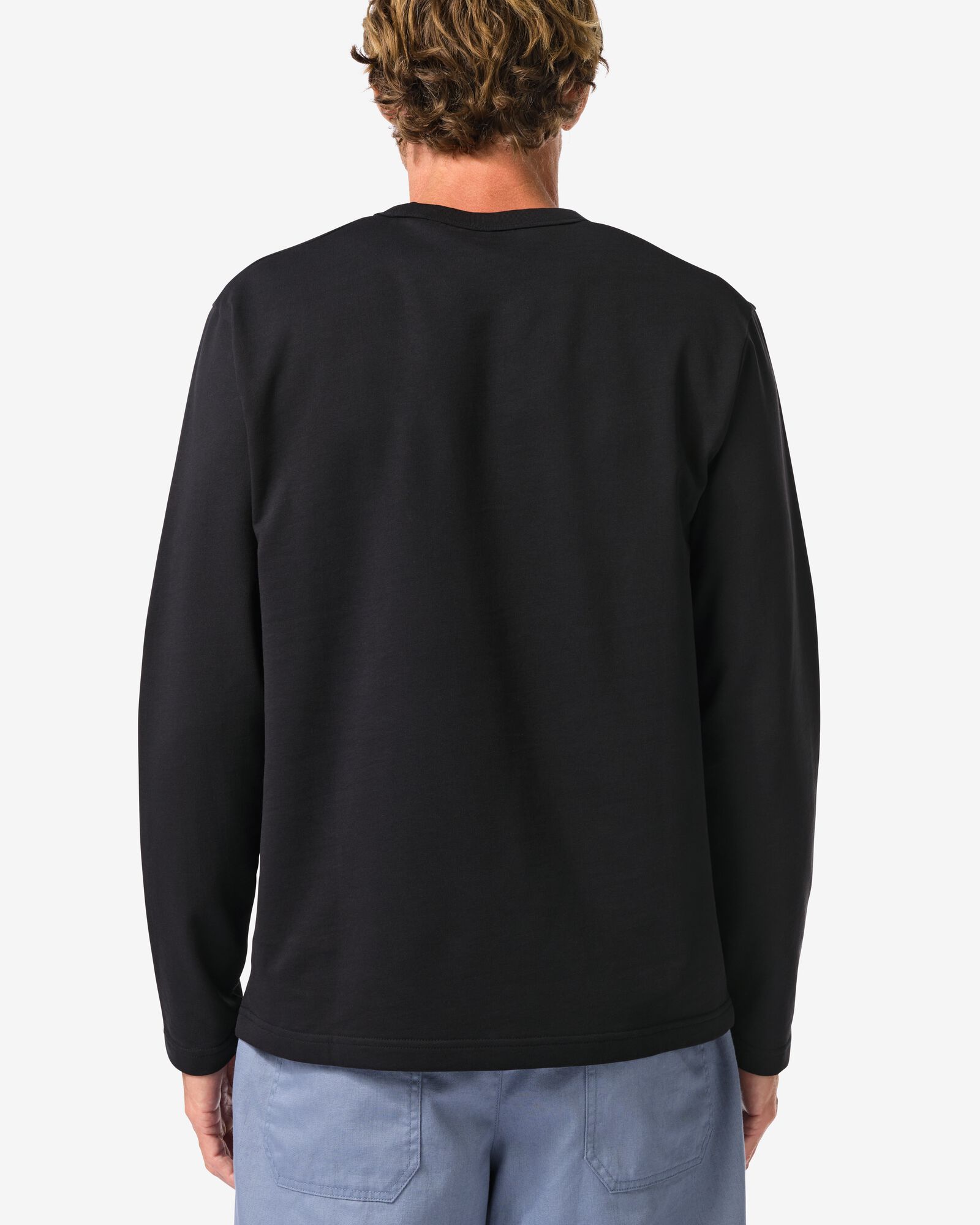 heren T-shirt  zwart zwart - 2101920BLACK - HEMA