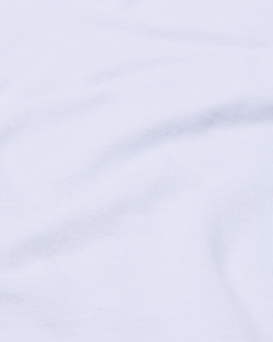 drap-housse coton jersey 90 x 220 cm blanc 90 x 220 - 5100165 - HEMA