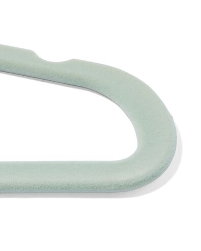 6 petits cintres en velours menthe - 39800016 - HEMA