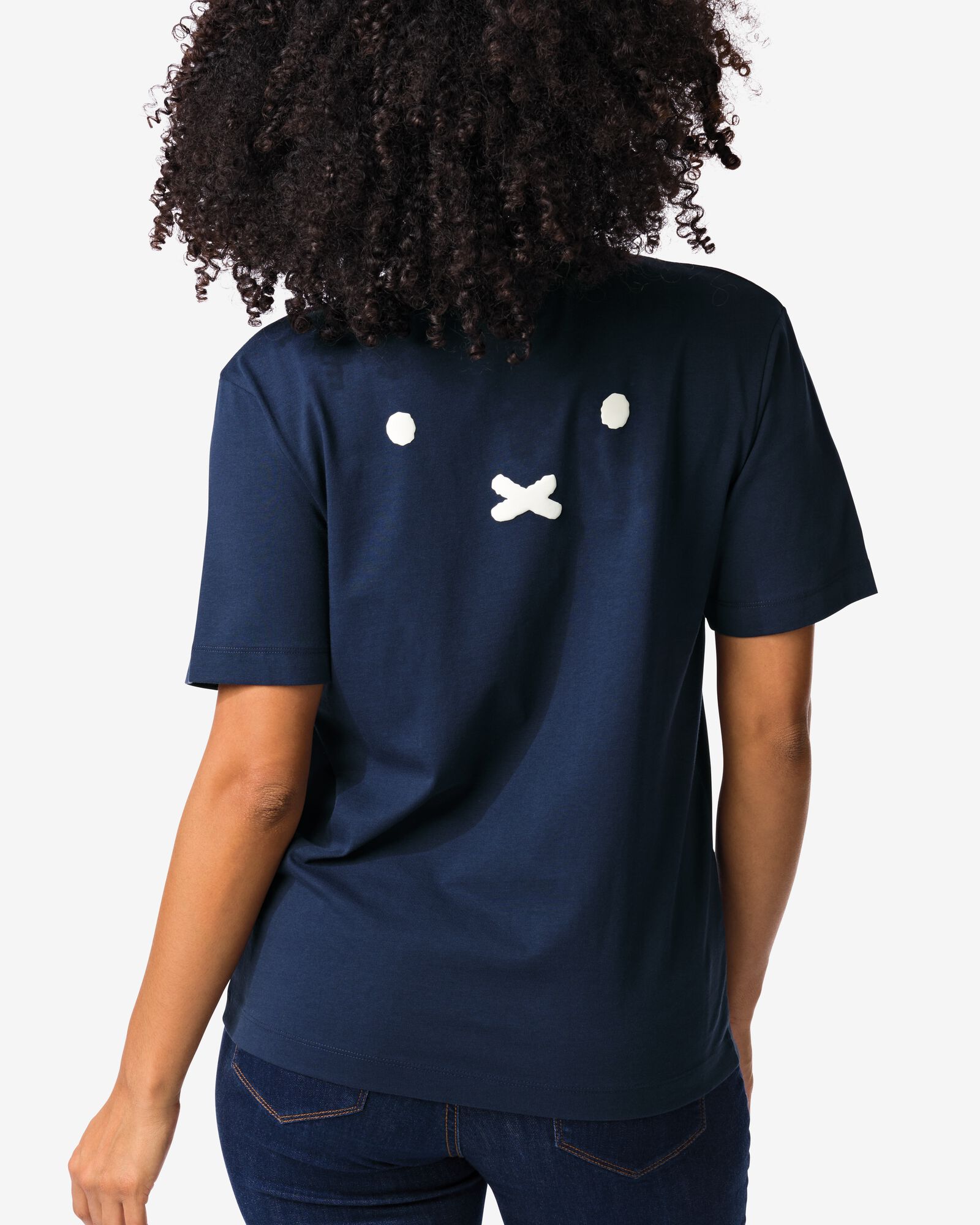 nijntje dames T-shirt jersey print donkerblauw donkerblauw - 36208470DARKBLUE - HEMA