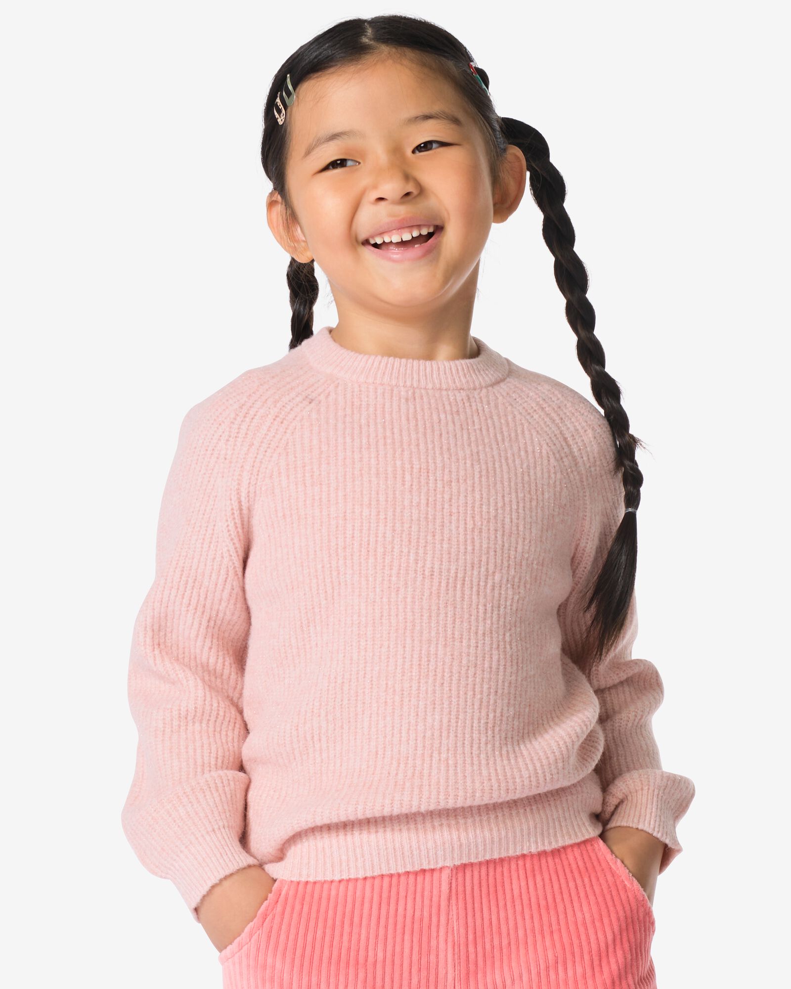 kindertrui glitter roze roze - 30833006PINK - HEMA
