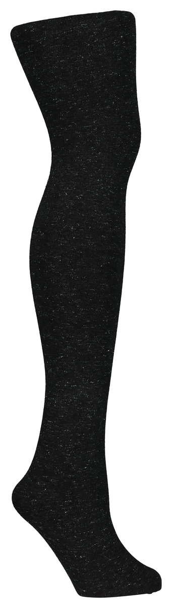 kousenbroek fashion glitter zwart 36/38 - 4050331 - HEMA