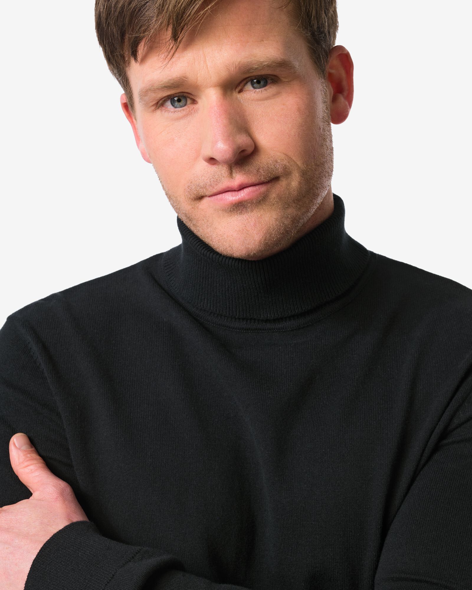 Herren-Rollkragenpullover  schwarz schwarz - 2117002BLACK - HEMA