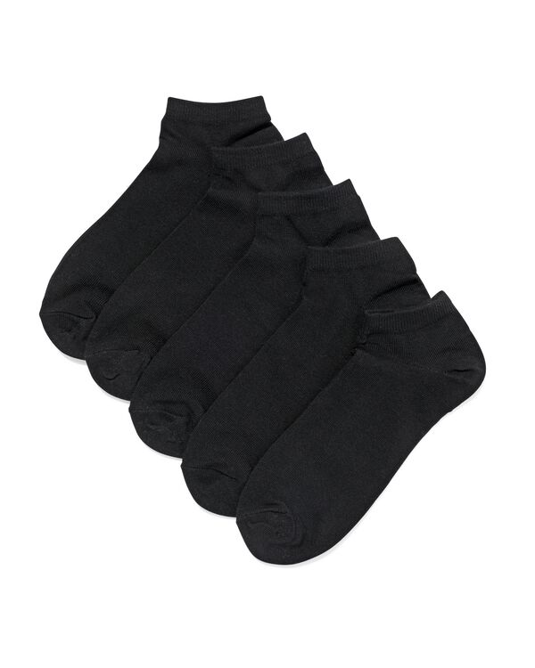 5 paires de socquettes femme noir noir - 1000026989 - HEMA