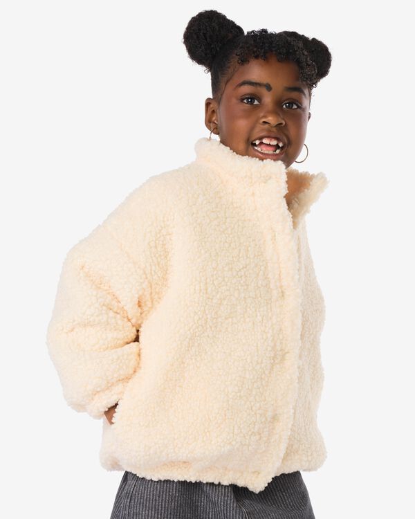 manteau enfant teddy &eacute;cru &eacute;cru - 30853076ECRU - HEMA