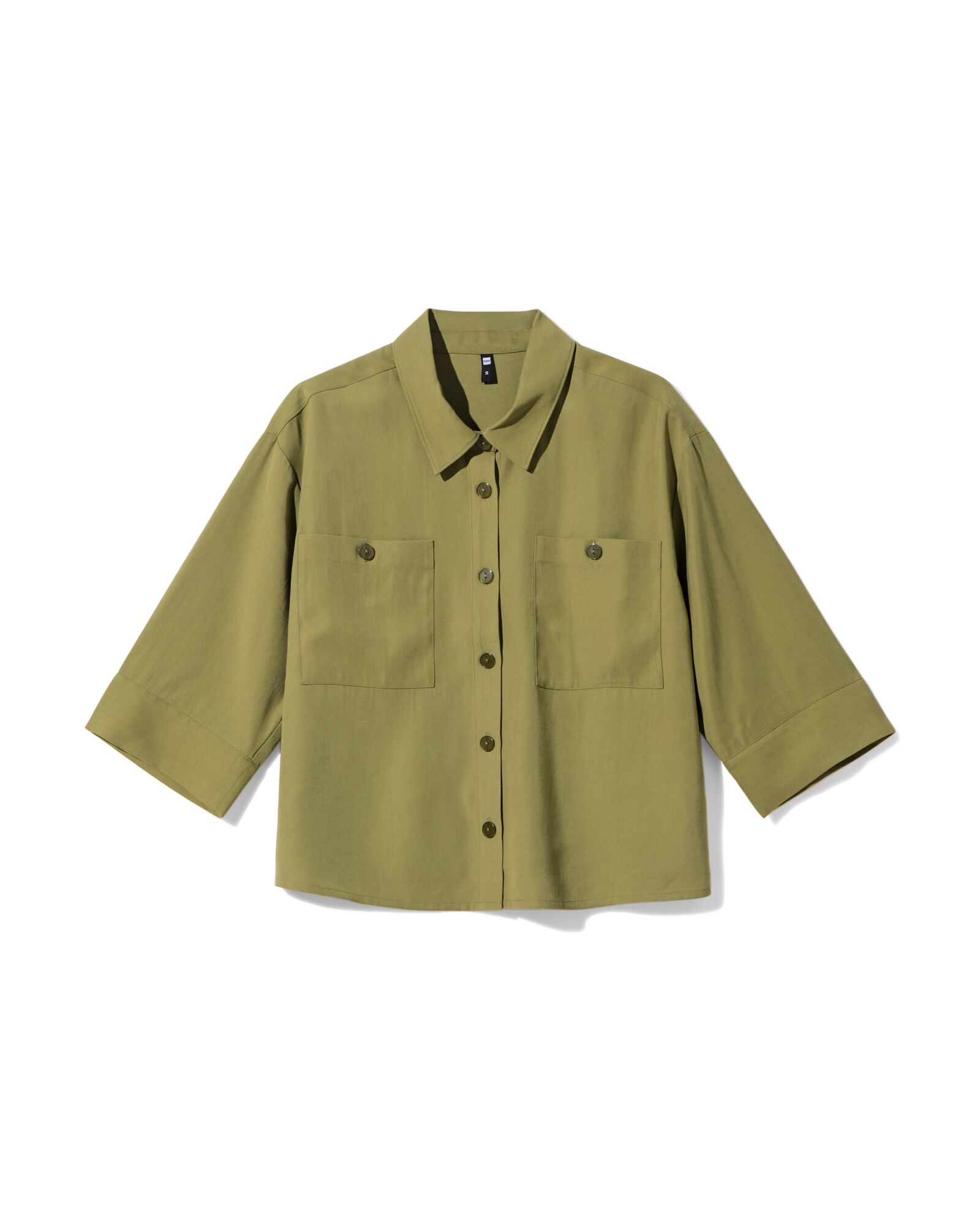Damenbluse Dora, kastige Passform olivgr&uuml;n olivgr&uuml;n - 36205940OLIVE - HEMA