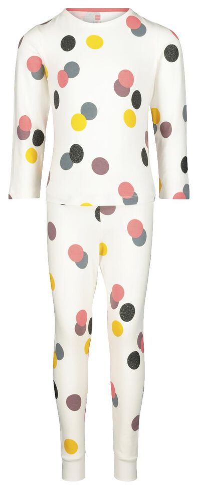 Kinder-Pyjama, Punkte eierschalenfarben 122/128 - 23040604 - HEMA