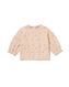 Baby-Sweatshirt, gerippt, Blumen sandfarben 74 - 33001053 - HEMA