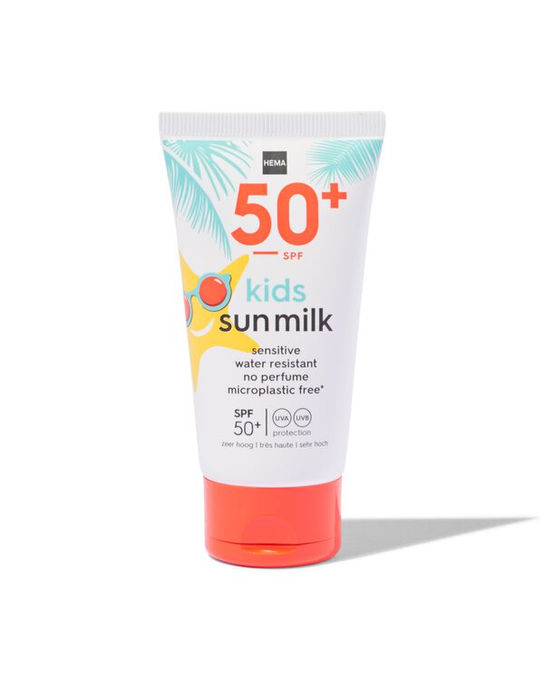 kinder zonnemelk voor gevoelige huid SPF50 50ml - 11620016 - HEMA