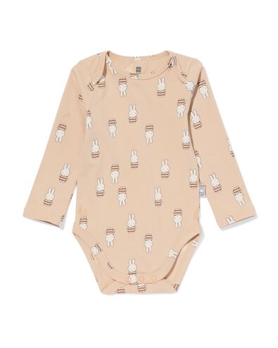 nijntje body katoen met stretch  beige beige - 33303350BEIGE - HEMA