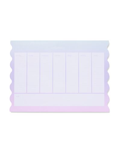 weekplanner 29.7x21cm golven - 14102210 - HEMA