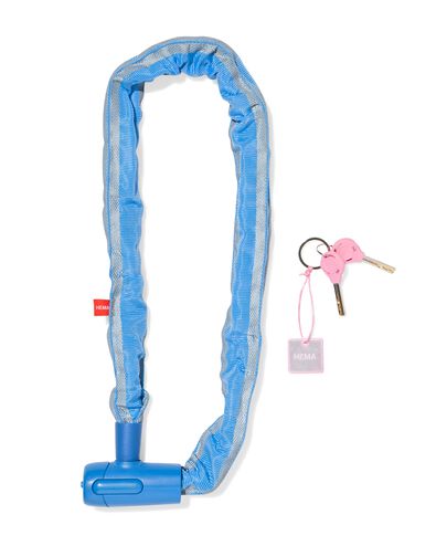 cadenas &agrave; cha&icirc;ne 90x8cm avec cl&eacute; bleue - 41150086 - HEMA