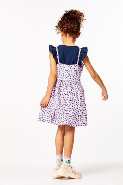 Kinder-Kleid, Struktur lila - 1000023670 - HEMA