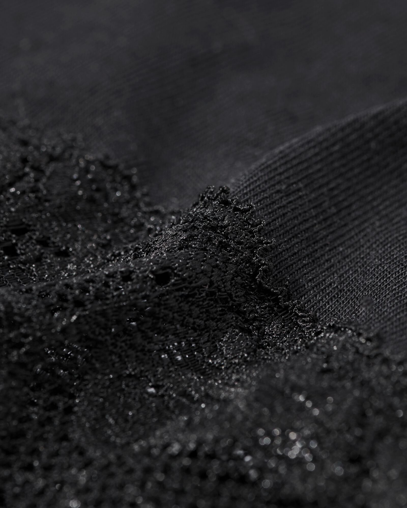 Damen-String, Baumwolle, mit Spitze schwarz schwarz - 19650090BLACK - HEMA