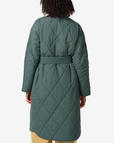 manteau femme matelassé Elodie vert foncé XL - 36249779 - HEMA