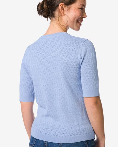 pull femme Fally maille fine bleu clair - 36207870LIGHTBLUE - HEMA