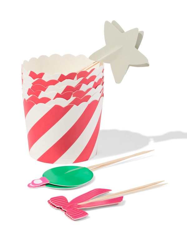 Muffinförmchen Papier, Weihnachten – 6 Stück - 25600202 - HEMA