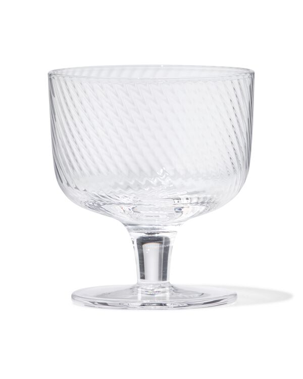 aperitiefglas Bergen glas twist reli&euml;f - 9401157 - HEMA