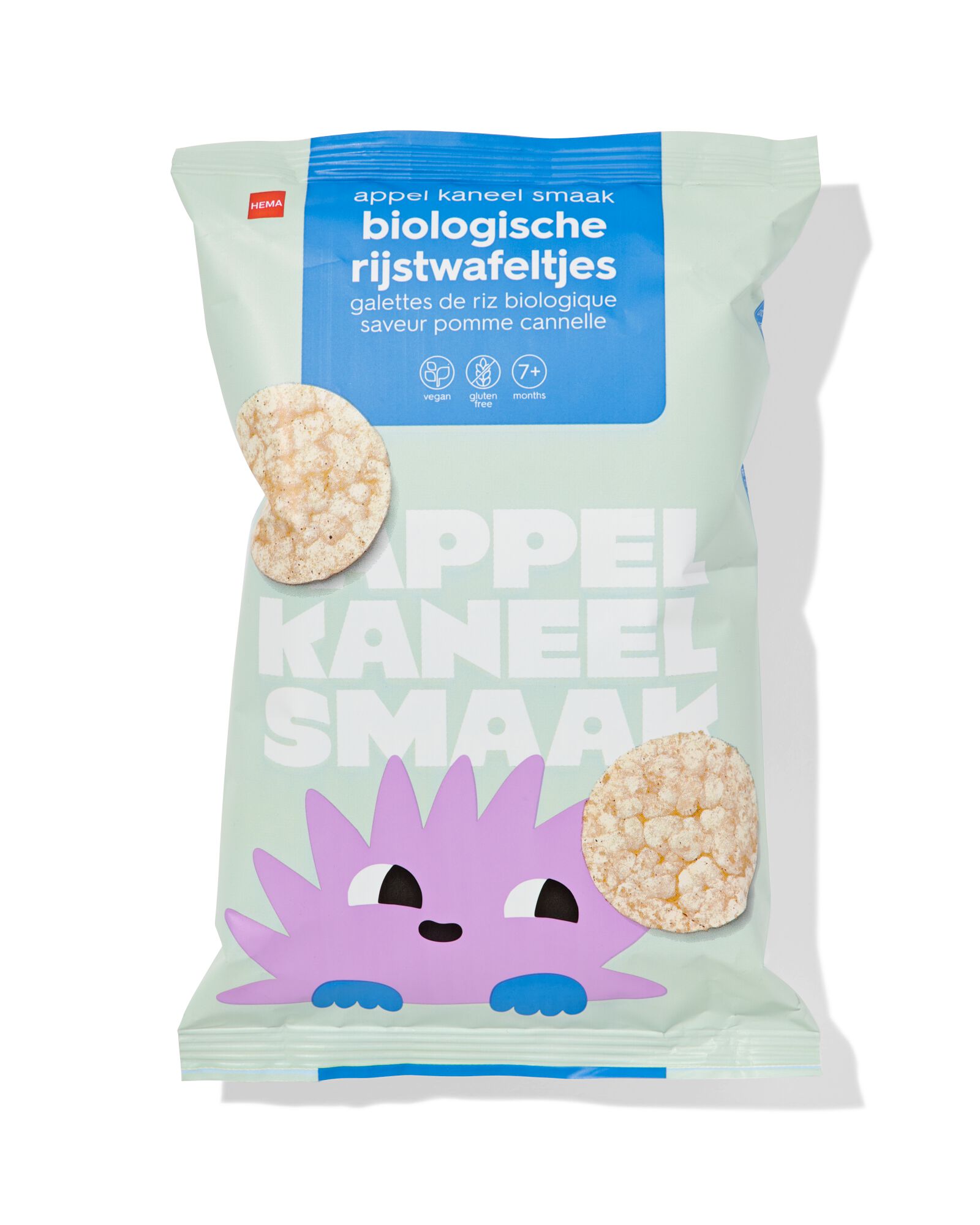 bio rijstwafeltjes appel-kaneel 35g - 10250037 - HEMA