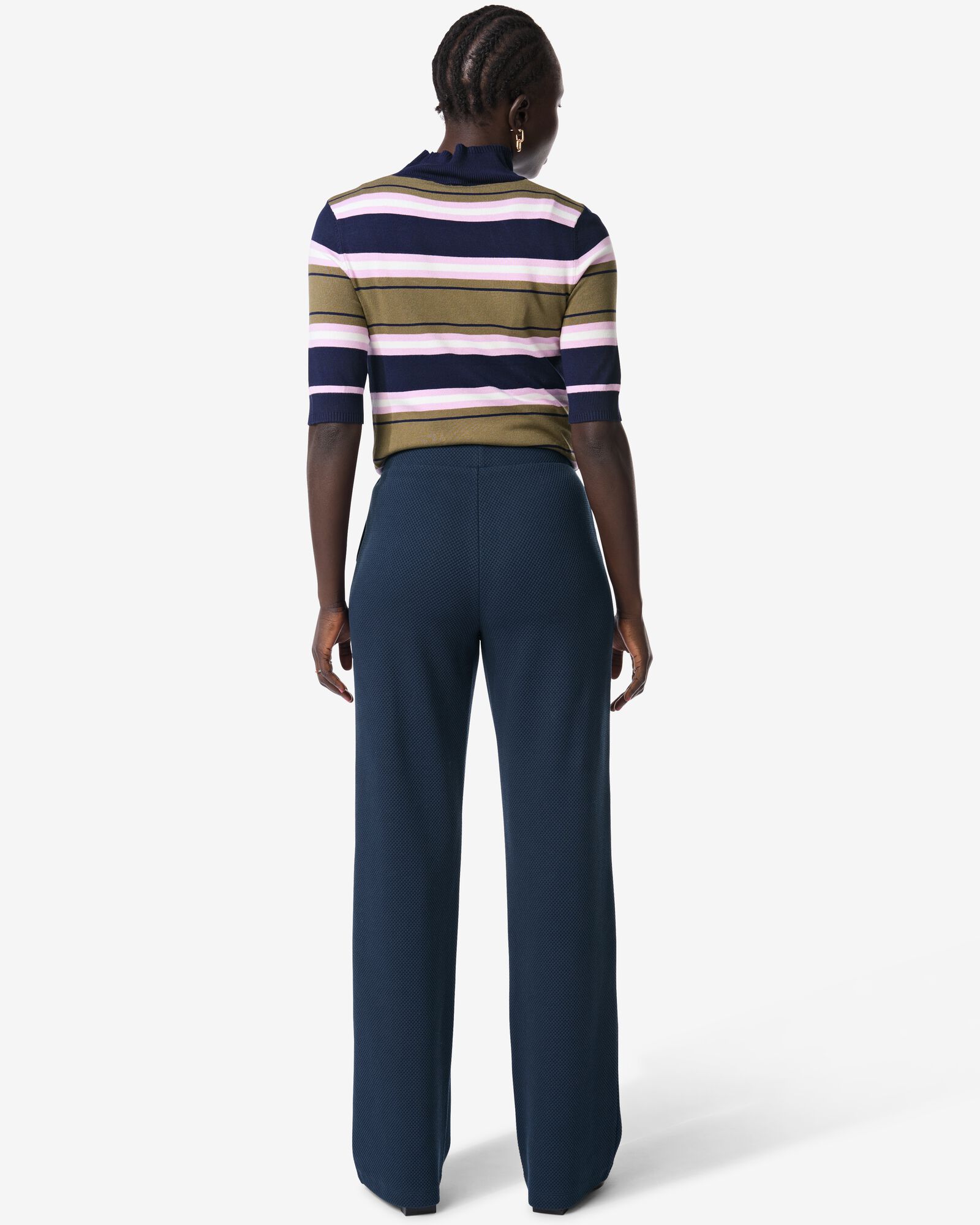 Damenhose Kacey, normale Passform  dunkelblau dunkelblau - 36301780DARKBLUE - HEMA